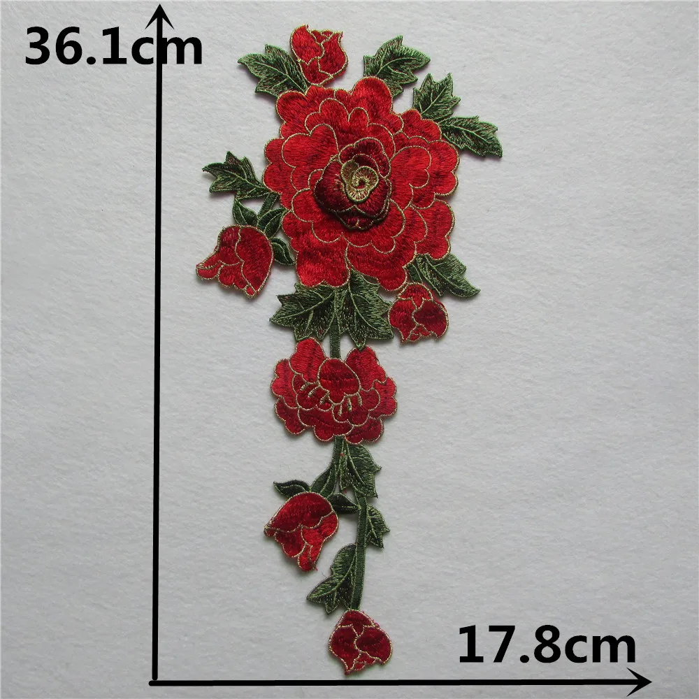 High quality 3D flower Embroidery Polyester Lace fabric lace and ornaments Sewing DIY Lace Collar Dresses Needlework Accessories