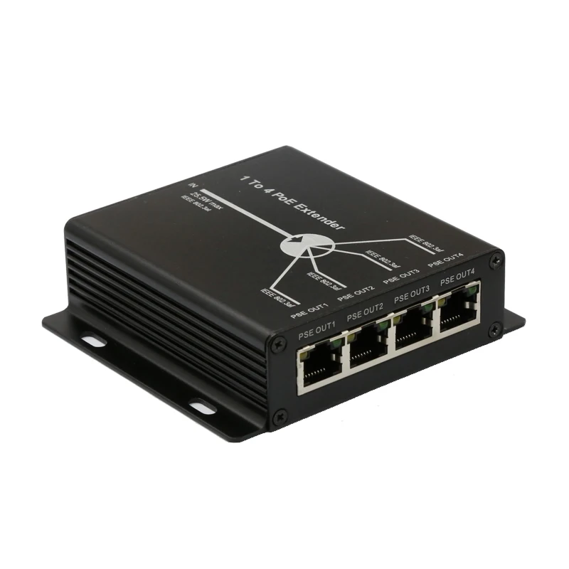 

POE Extender Plug&Play 10/100Mbps with IEEE 802.3at/af Standard For IP Camera Extend 100-120 Meters POE Network Devices