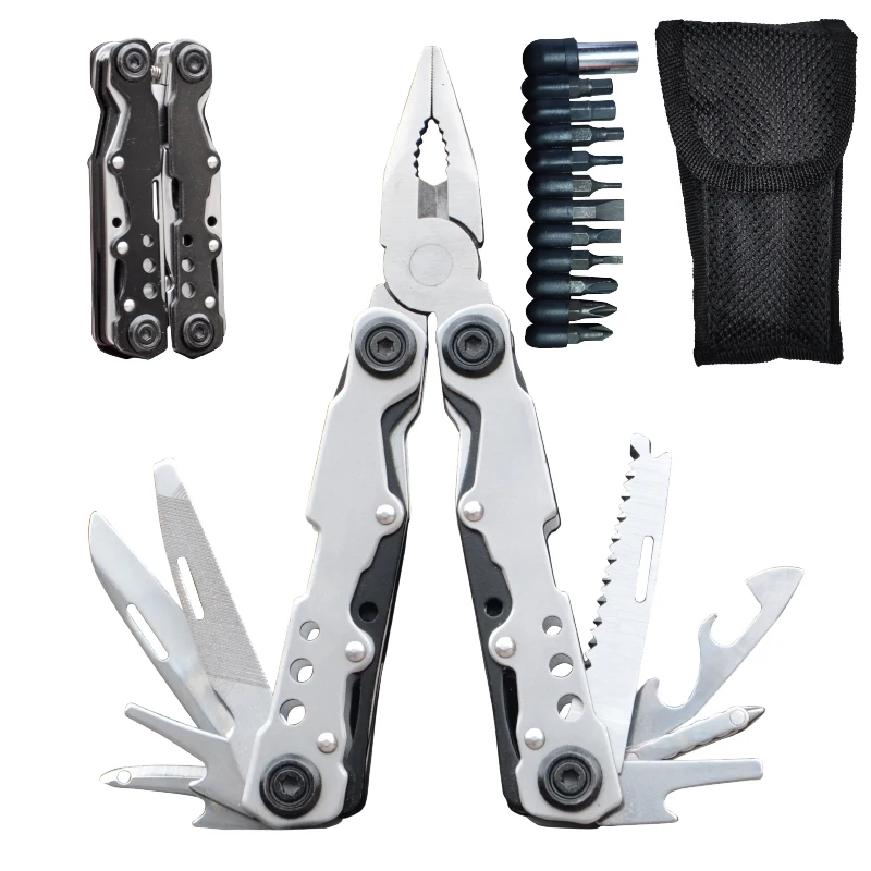 Multi Tool Folding Pliers EDC Hand tool Wire Stripper with Knife Screwdriver Mini tools Camping equipment Survival Outdoor