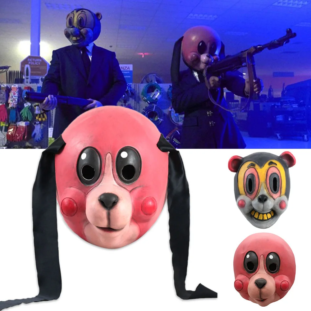 Umbrella Academy Cosplay Mask Hazel Cha Cha Latex Headwear Funny Novelty Animal Cosplay Props 2020 New TV Carnival Party Props