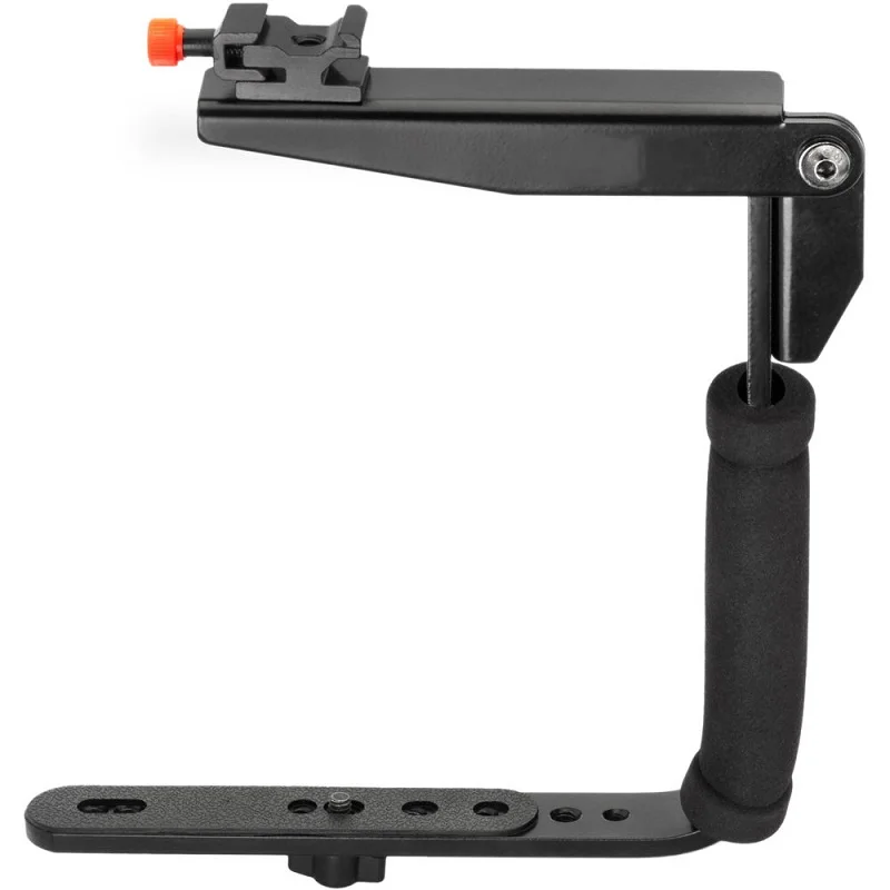 Quick Draw Rotating Flash Bracket Video Handle Handheld Stabilizer Grip Rotatable for Camera Camcorder Mini DV DSLR SLR