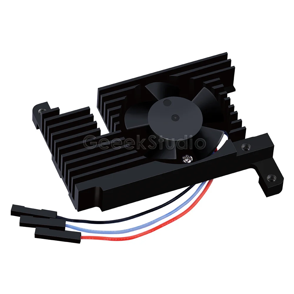 Raspberry Pi 4 Adjustable Speed Fan Armor Lite Heatsink Automatic Shutdown CNC Extreme Cooler PWM Heat Sink For RPI 4 Model B