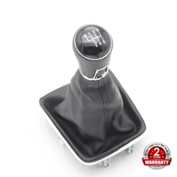 For VW Tiguan 5N 2007 2008 2009 2010 2011 Car 5/6 Speed Car Gear Stick Level Shift Knob With PU Leather Boot