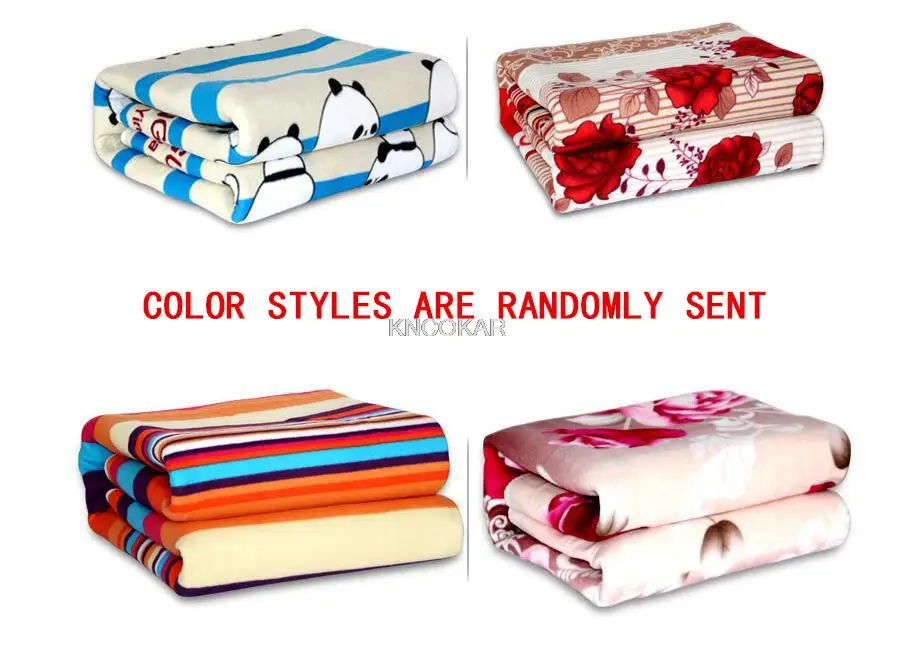 ผ้าห่มไฟฟ้าหนาคู่อุ่นผ้าห่มอุ่น Thermostat ความร้อนผ้าห่มไฟฟ้าเครื่องทำความร้อน