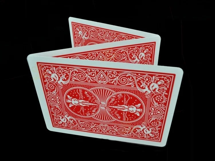 Bicycle Double Red/Blue Back No Face Playing Cards Gaff Deck Poker Special Props Close Up Magic Tricks for Magician