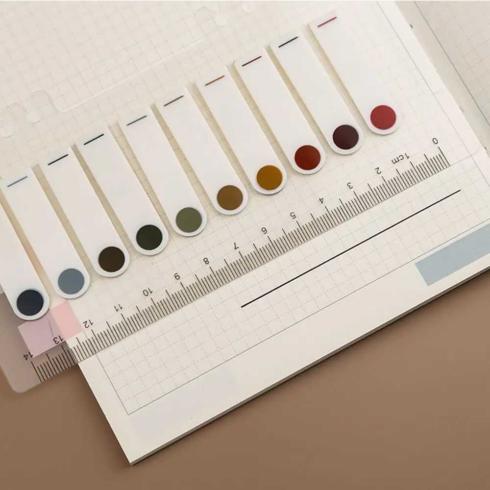 60-200Sheets DIY Colorful Label Office Supplies Key Points Tab Strip Loose-leaf Sticky Notes Paster Sticker Memo Pad