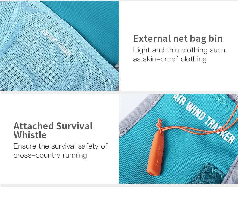 AONIJIE E913S 5L Trinkrucksack Rucksack Tasche Weste Geschirr Wasserblase Wandern Camping Laufen Marathon Rennen Sport Orange – Detail 20