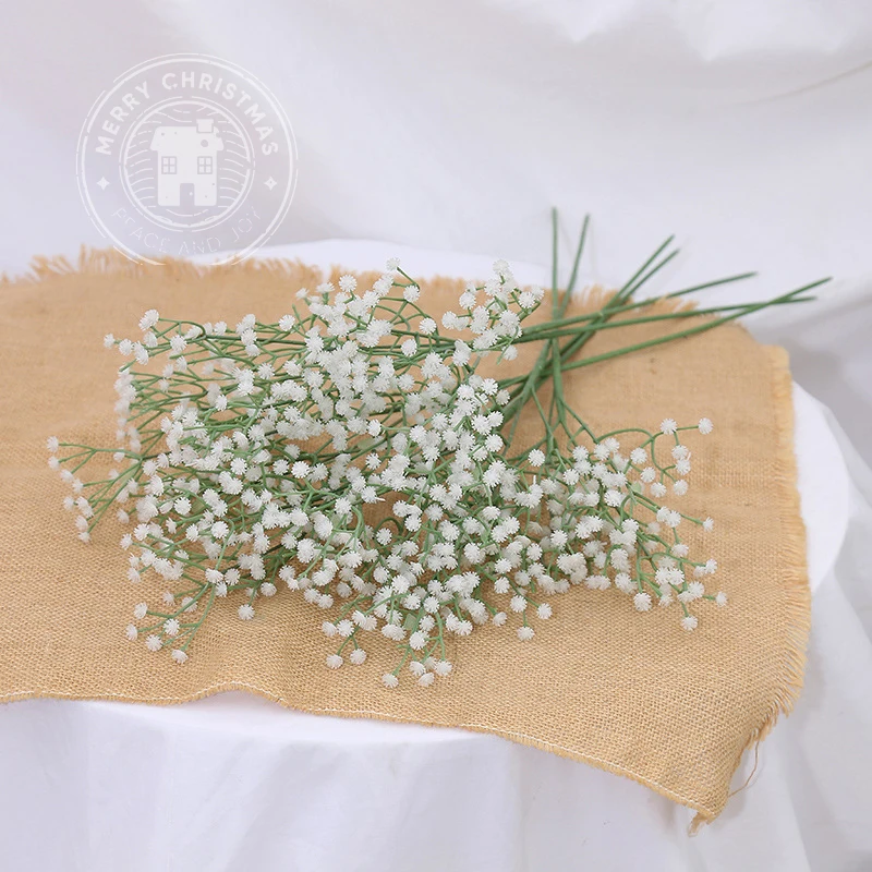 1pc Gypsophila Artificial Flower Wedding Bouquet Boho Decor Fake Flower Decorative Flowers For Party Christmas Home Garden Decor