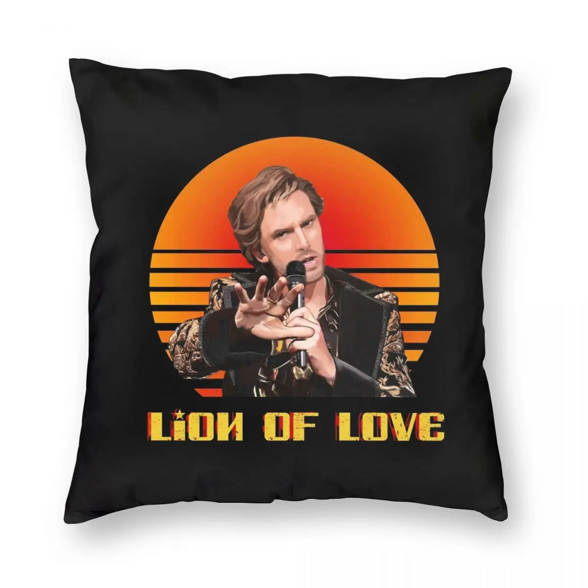 Lion Of Love Fire Saga Alexander Lemtov Square Pillowcase Polyester Linen Velvet Zip Decor Pillow Case Sofa Cushion Cover 45x45