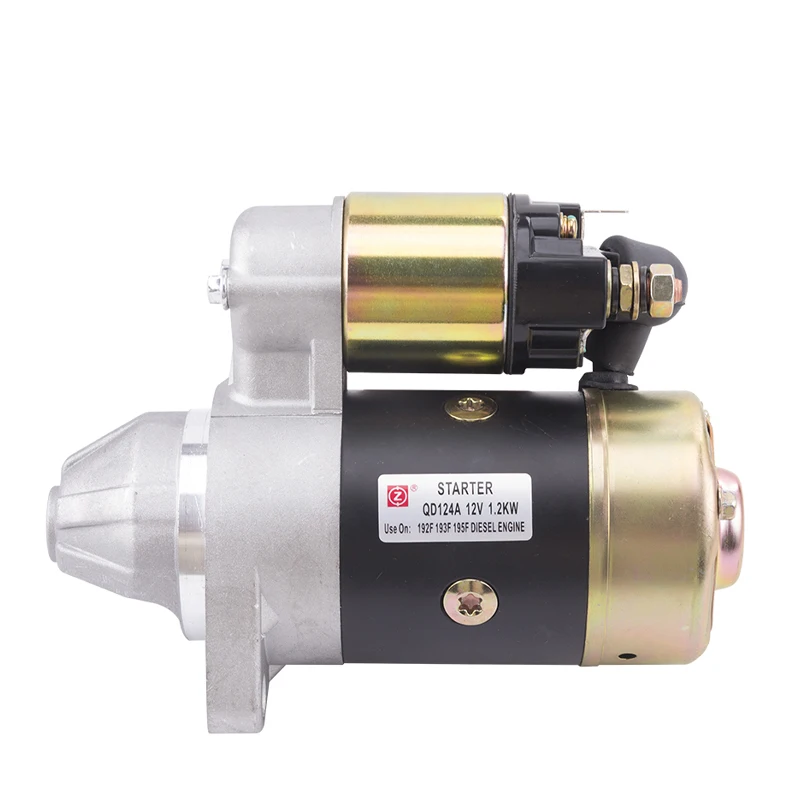 Imagem -04 - Acessórios do Gerador Diesel de Qd124a 12v 1.2kw Bronze 186f 188f 192f Sstarter do Motor Elétrico do Motor de Arranque