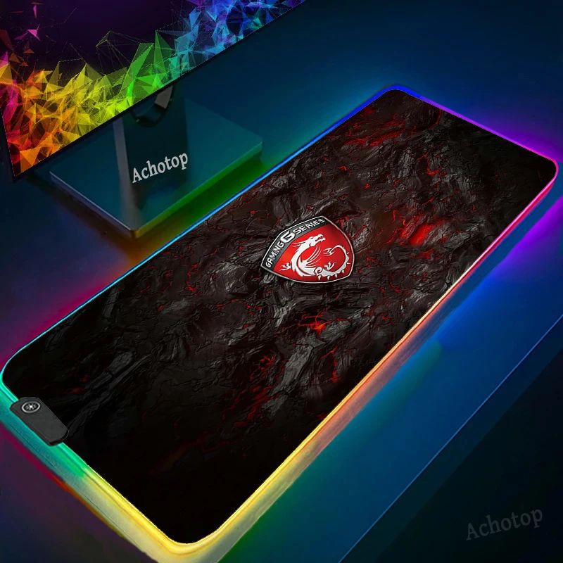 

MSI Computer Mouse Pad Gaming MousePad Large Mouse pads Gamer XXL Mause Carpet PC Desk pad Mats keyboard pad PC Gamer Cool RGB