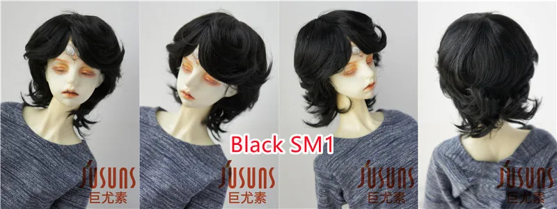 Doll Wigs JD075 1/3 8-9inch 21-23cm Boyish Cupid Curls Synthetic Mohair SD BJD Doll Wigs