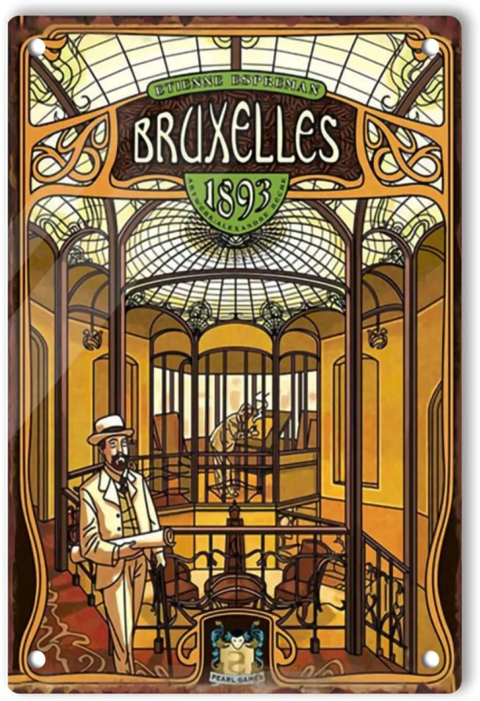 

kegill Bruxelles 1893 Poster Tin Metal Signs Wall Decor Fun Decoration for Home Kitchen Bar Room Garage Vintage Retro Poster