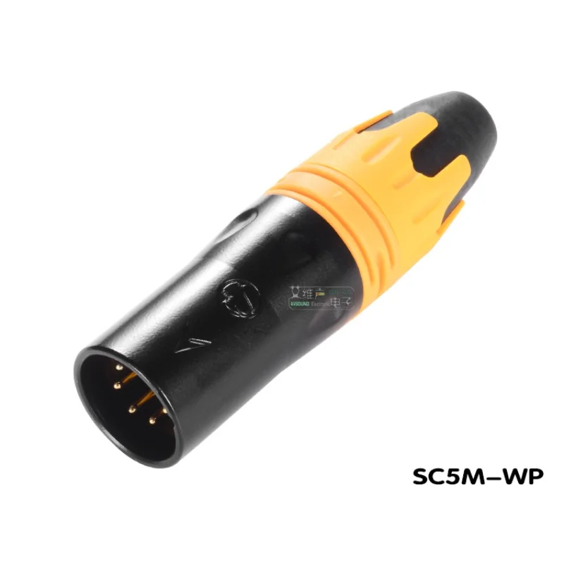 1Pcs XLR male and female DMX512 stage signal line waterproof and dustproof IP65 beam LED par light connection SC5F/5M-WP HIFI