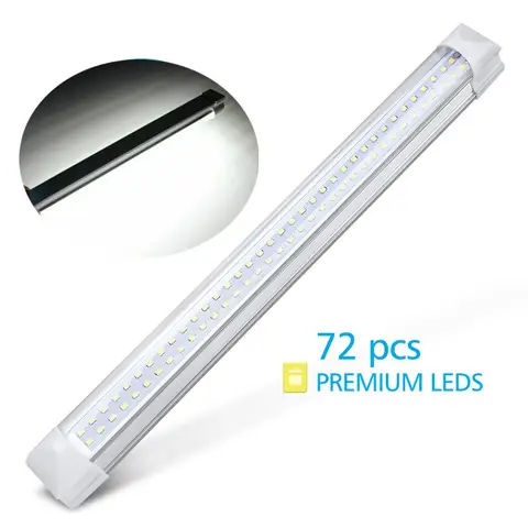 72LED 조명 12v 캠핑카 RV 조명, 캐러밴 인테리어 벽 램프 라이트 바 캠핑 LED 12V 캐러밴 조명