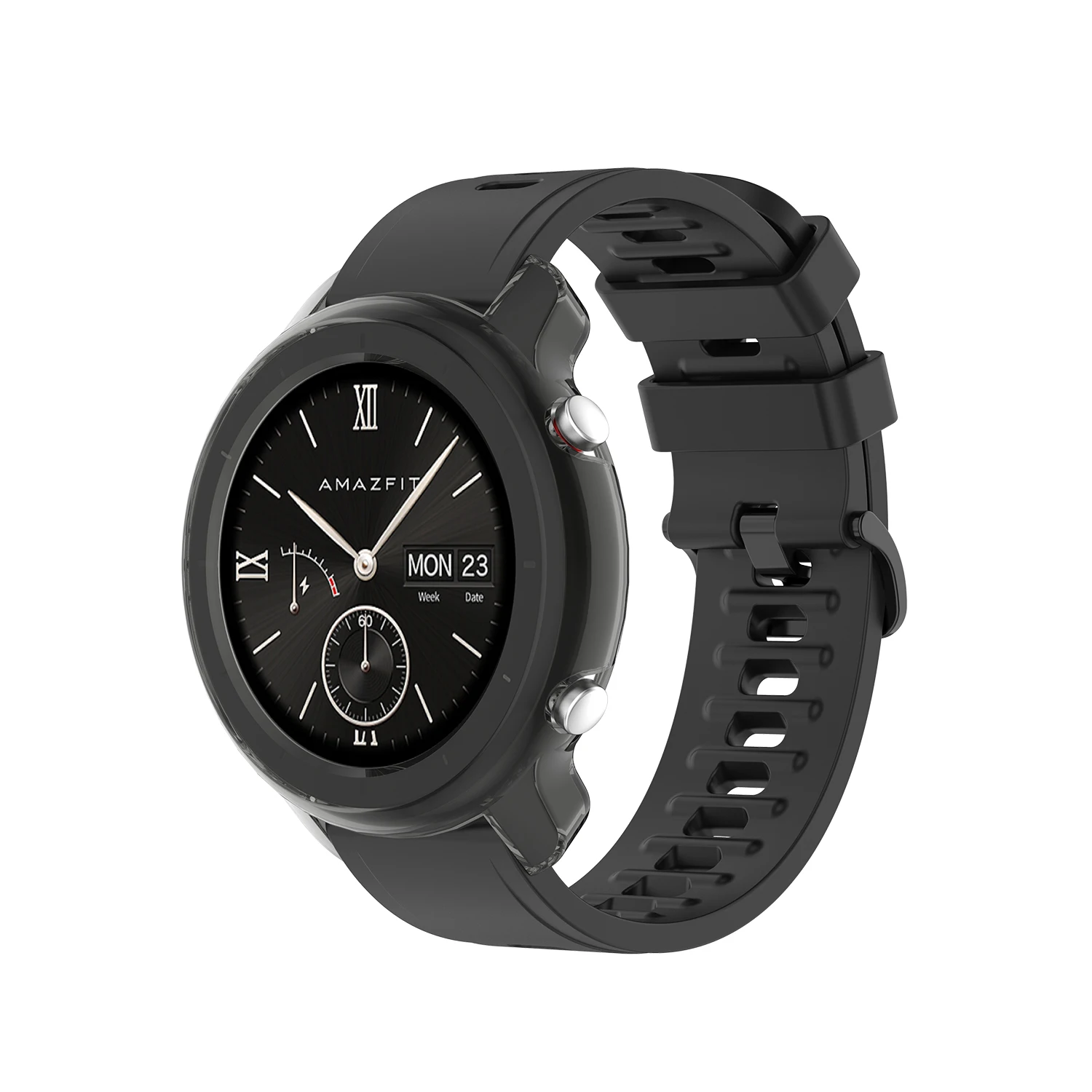 Capa TPU Para Huami Amazfit GTR 42mm / 47mm Smartwatch Capa Protetora Resistente a Riscos Transparente Shell Pulseira Acessórios