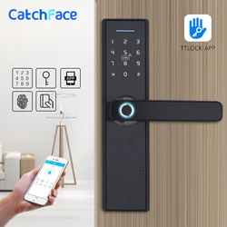 WIFI App Electronic Door Lock, Intelligent Biometric Door Locks Fingerprint, smart wifi Digital Keyless Door Lock