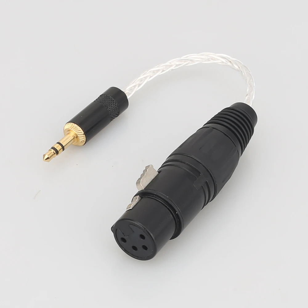 

Audiocrast 3.5mm Male to 4-Pin XLR Balanced Female 7N OCC Silver plated Adapter Cable 3.5 to XLR Audio Cable