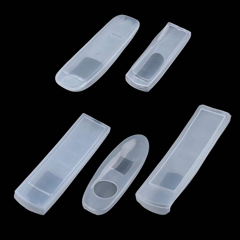 1PCS Transparent Dust Protect Protective Storage Bag Portable Silicone Air Condition Control Case TV Remote Control Cover