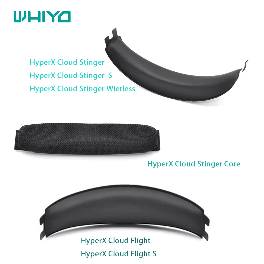 Whiyo Replacement Bumper for HyperX Cloud Flight, Stinger, S, Wireless, Core Headset Parts Ear Pads Headband Head band