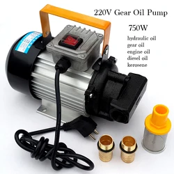 220V 750W Electrical Self-priming Gear Oil/diesel Oil  Transport Pump Oil Filling Machine 40L