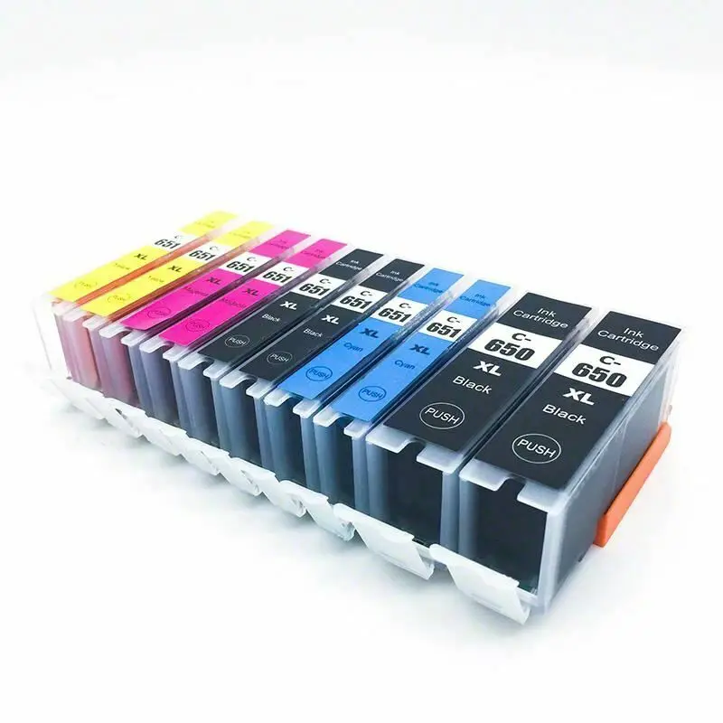 

10Pack PGI-650 CLI-651 XL Ink cartridge Compatible For CANON Pixma MG5560 MG5660 ix6860 IP7260 MG5460 MX726 MX926 Printer