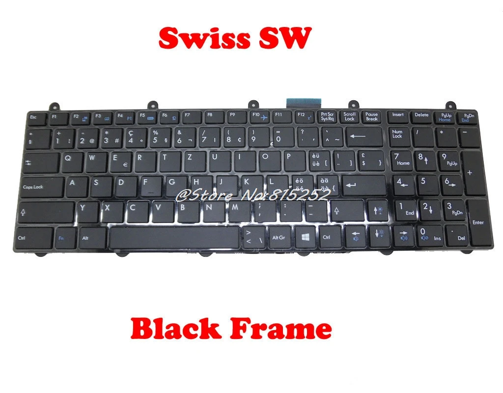 Teclado para MSI GT70 0NC 0ND 0NE 0NG 0NH 2OC 2OD 2OK 2OL 2PC 2PE GE60 20E 2PL GE70 2QD 2QE GP60 MS-16GC MS-16GD