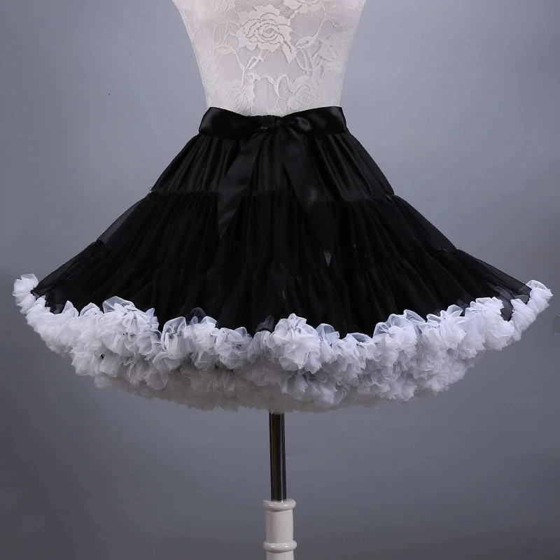 Enaguas de crinolina para boda, ropa interior para fiesta, blanco, azul, negro, Falda de baile de Ballet, tutú, recién llegado