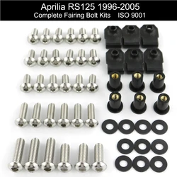 For Aprilia RS125 1996 1997 1998 1999 2000 2001 2002 2003 2004 2005 Complete Full Fairing Bolts Kit Clips Screws Stainless Steel