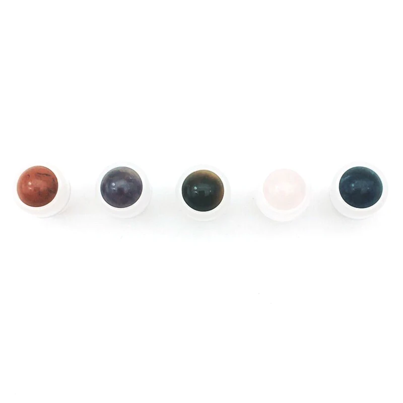 

20pcs Natural Gemstone Roller Ball Fit 1ml 2ml 3ml 5ml Perfume Essential Oil Roll On thin Glass Bottles