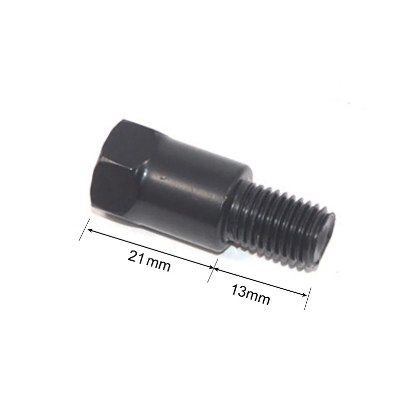 1 paar Schwarz Silber Motorrad Hinten Spiegel Adapter M10 10MM Im Uhrzeigersinn Anti-im uhrzeigersinn Rechts Links hand gewinde Ändern schraube