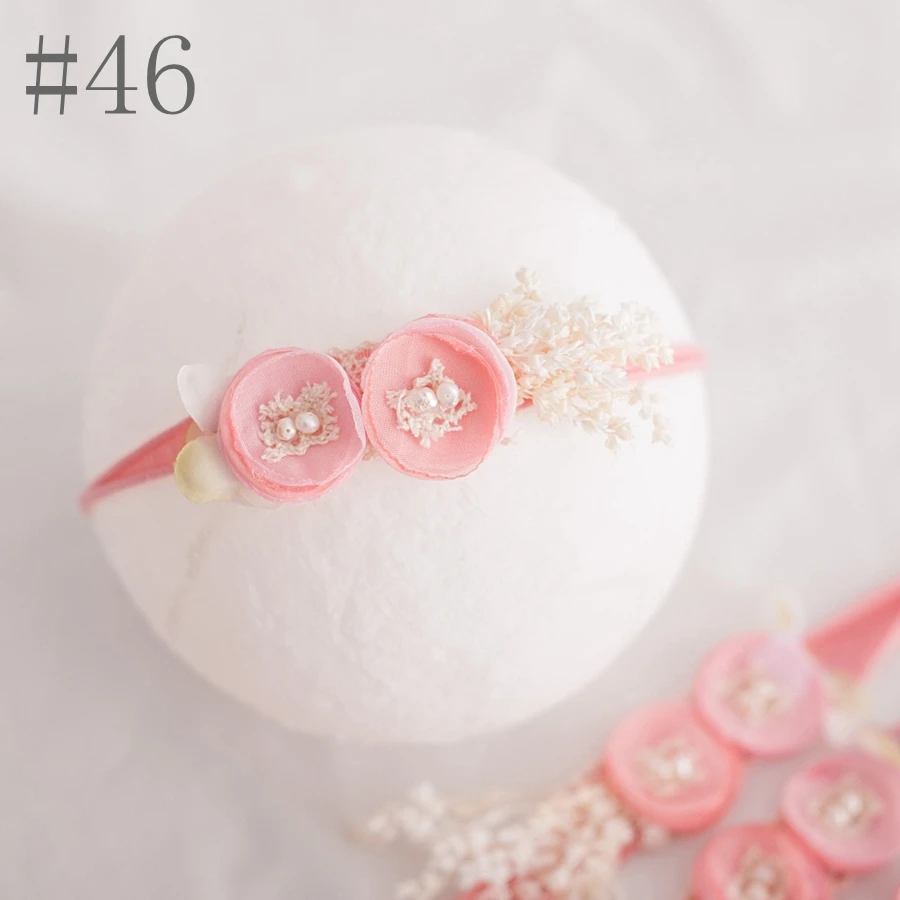 Pearl Baby Headband Newborn Photography Prop Baby Girl Headwear Tiara Headwrap Studio Photo Headress Baby Hair Accessories