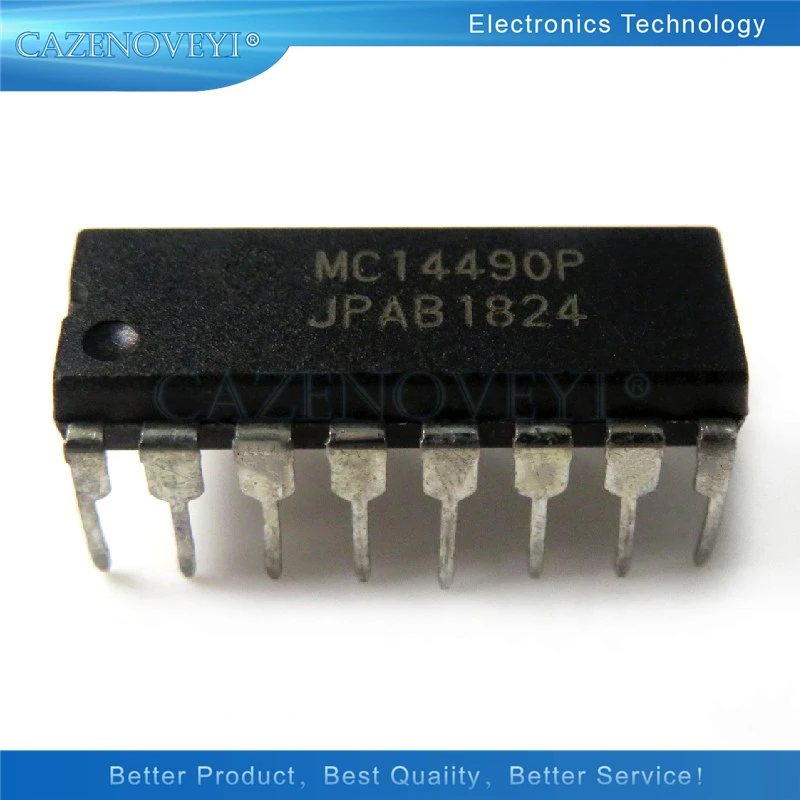 5pcs/lot MC14490PG MC14490P MC14490 DIP-16 In Stock