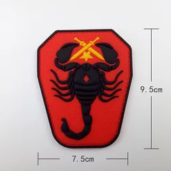 Parche escorpión táctico PVC – Gancho trasero para chaleco o chaqueta