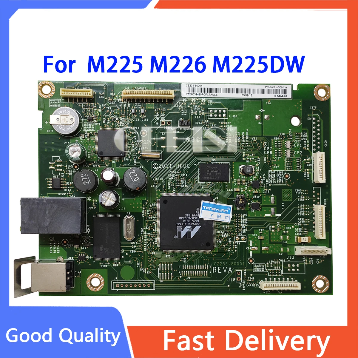 

1PCX Formatter Logic Board CZ232-60001 For HP M225 M226 M225DW M226DW 225DW 225dn 226 M225DN mainboard CZ231-60001 motherboard