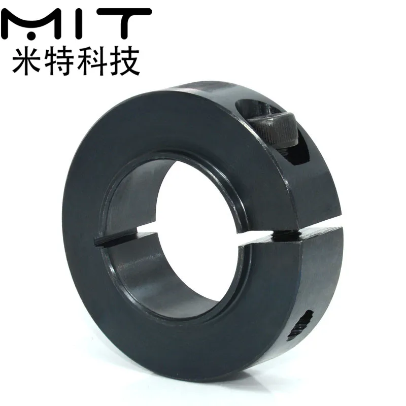 Anillo fijo de tipo abierto, manguito de bloqueo de eje de límite de rodamiento, Collar de eje de posicionamiento de anillo automático de aluminio con hendidura SCSBN