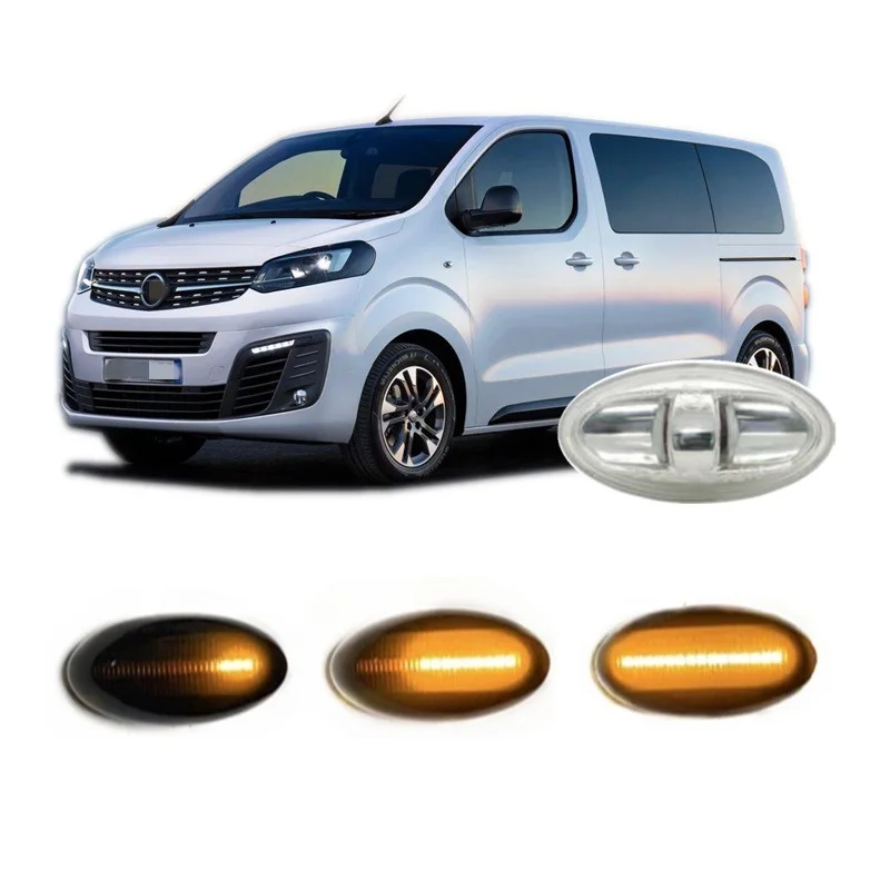 

Для Opel Vauxhall Zafira Life Vivaro C Combo X19 2018 2019 2020 2021, Динамический светодиодный индикатор, боковой маркер, сигнальный аксессуар