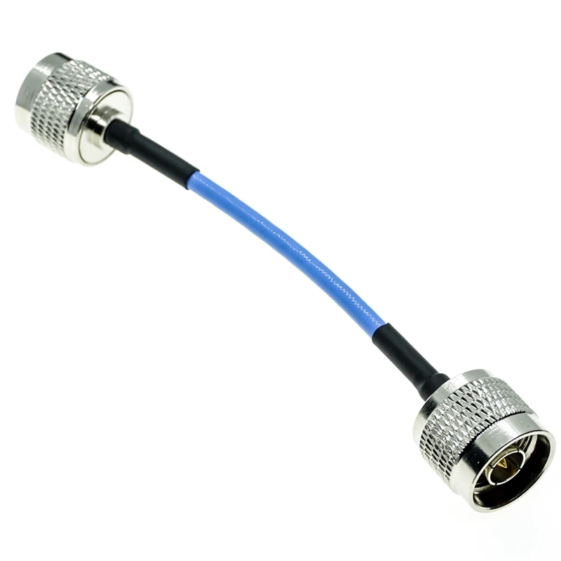 N type male to N male plug connector RG402 RG-402 Semi Flexible Coaxial RF Coax Cable 50ohm Blue