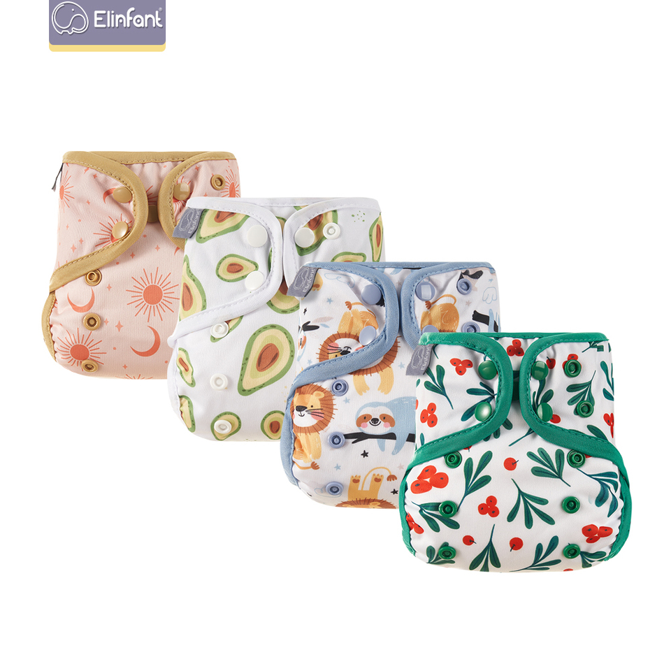  Elinfant 1pcs newborn nappy cover within 6kg eco-friendly waterproof reusable washable diaper cover 