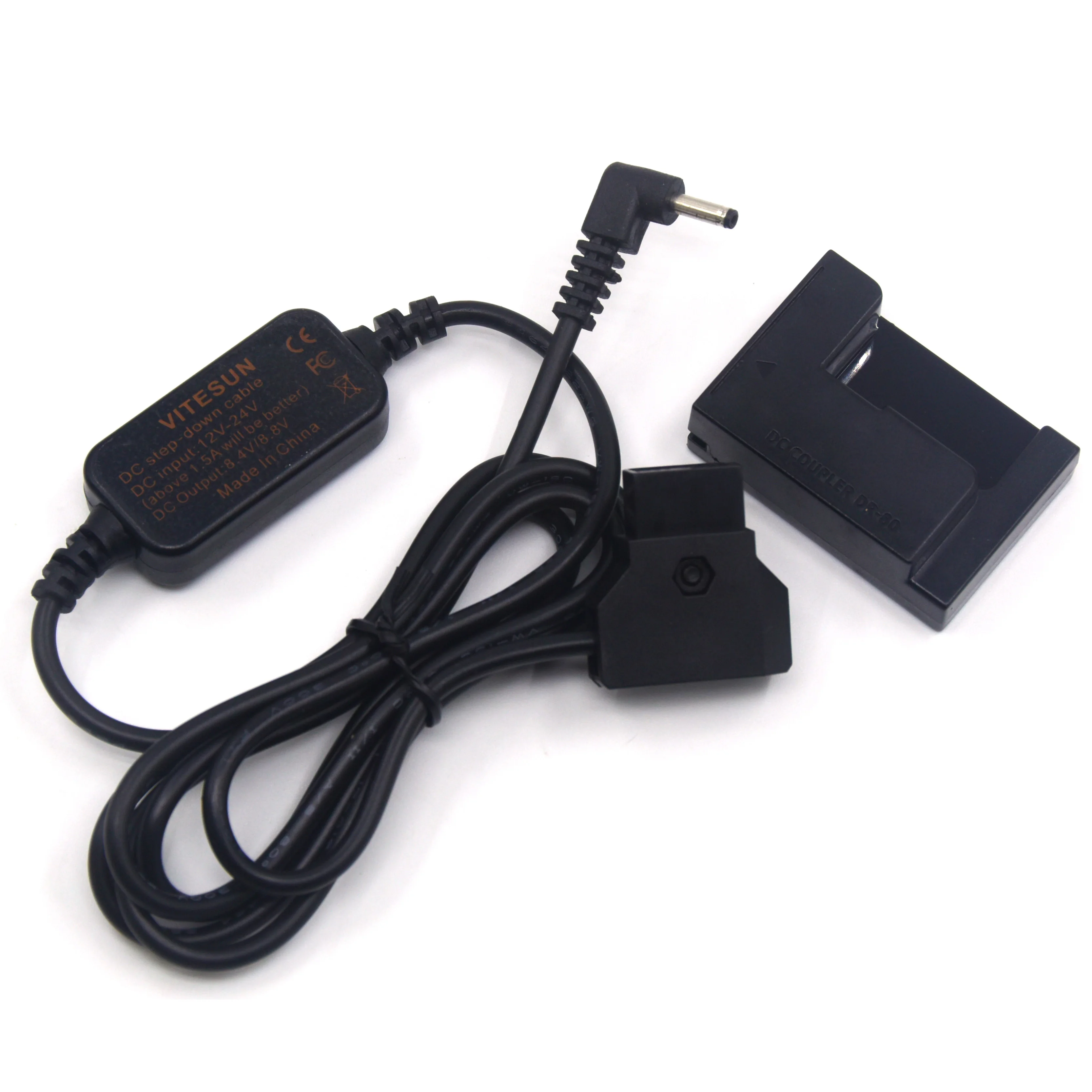 12-24V Step-down Cable To D-TAP Dtap ACK-DC80+DR-80 NB-10L dummy battery For Canon PowerShot G15 G16 SX40 SX50 SX60