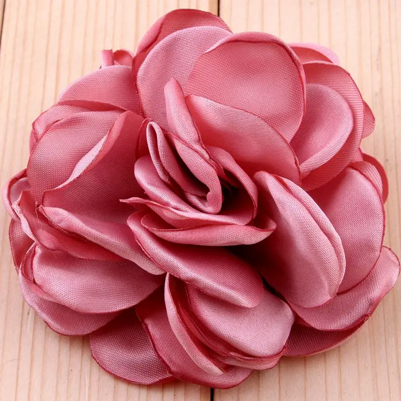 5 sztuk/partia 8CM 20 kolorów noworodek Vintage miękka sztuczna tkanina bukiet kwiatów na ślub panna młoda girlanda dom Flores tkanina kapelusz — zdjęcie 6