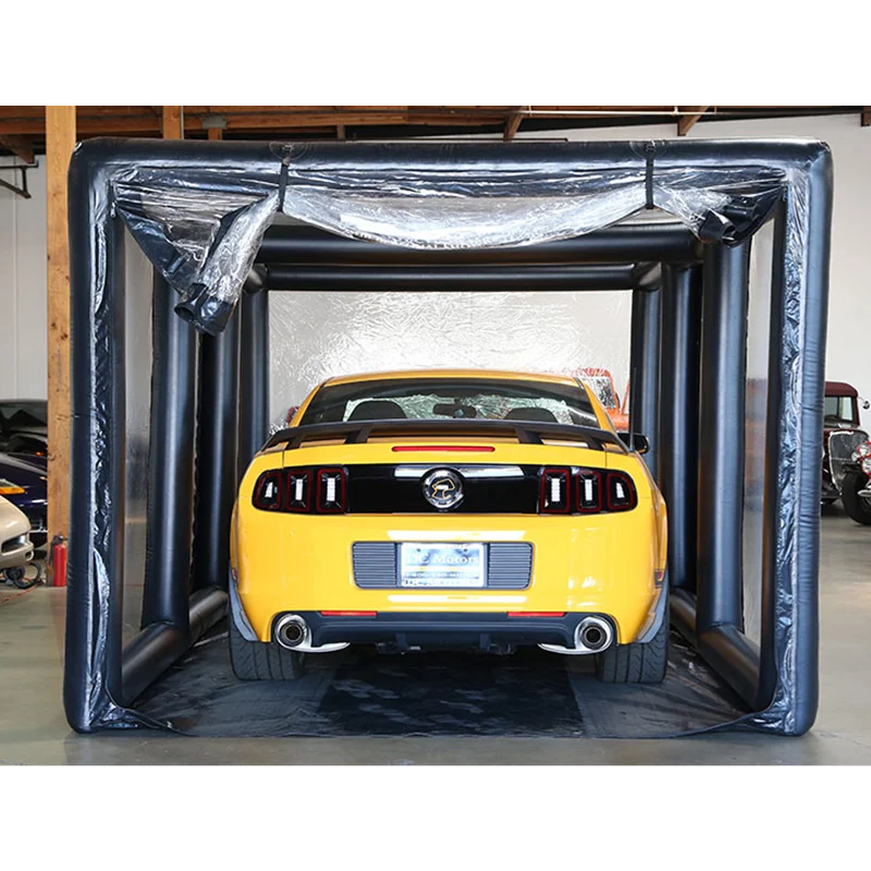 Hochwertige, werkseitig angepasste Outdoor-Rahmen-Garage, transparente aufblasbare Auto-Zelt-Fahrzeugabdeckung zum Verkauf