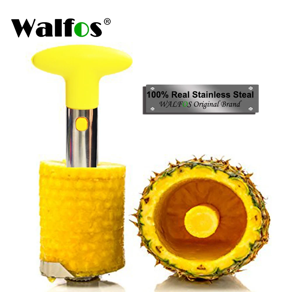 

WALFOS 304 Stainless Steel Pineapple Slicer Peeler Fruit Corer Slicer Kitchen Easy Tool Pineapple Spiral Cutter Accessories