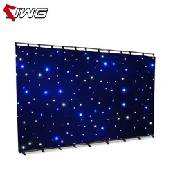 2Mx3M Blue White Led Star Cloth Matrix Led Star Backdrop Background Stage DJ Pub DMX LED
