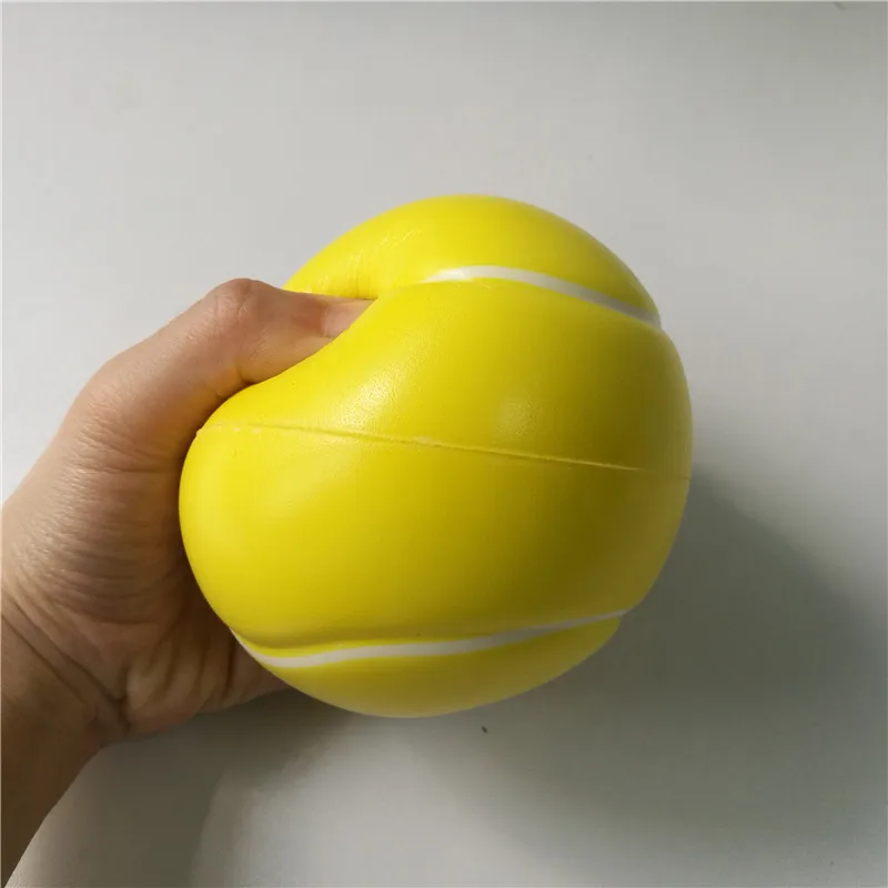 Toys Tennis Stress Ball Soft Foam Rubber Balls Squeeze Squishy Stress Relif Toys for Kids Children 6.3cm/10cm