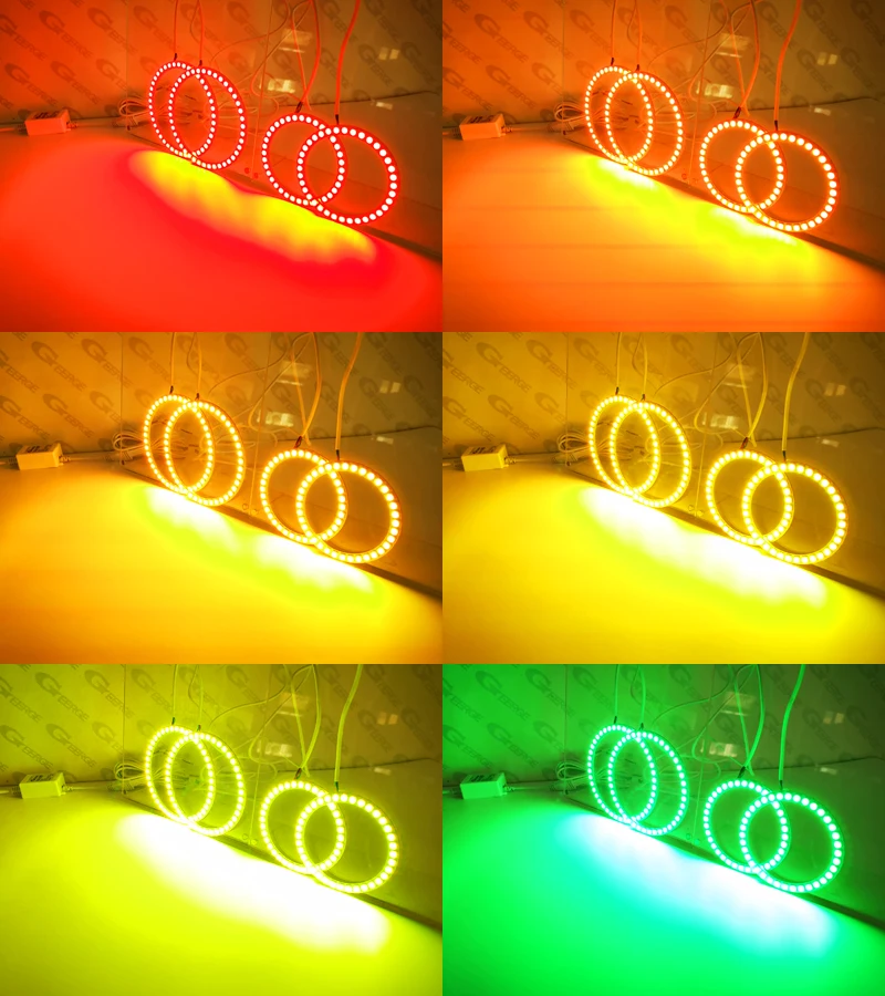 For Brilliance V5 2011 2012 2013 2014 2015 2016 RF Remote Bluetooth APP Multi-Color Ultra Bright RGB LED Angel Eyes Halo Rings