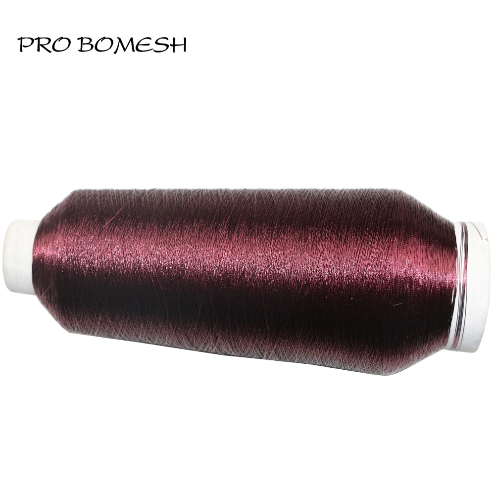 Pro Bomesh 1Pcs 2000m 300D Metallic Thread Wrap Guide Refit Repair Rod Guide Component DIY Rod Building Accessory Pole