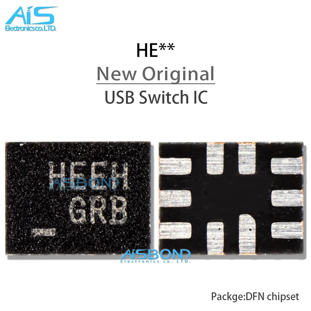 

New Original FSUSB42UMX Top marking HE USB 2.0 UART Switch ic for OPPO R9SP R9S Plus charger ic chip