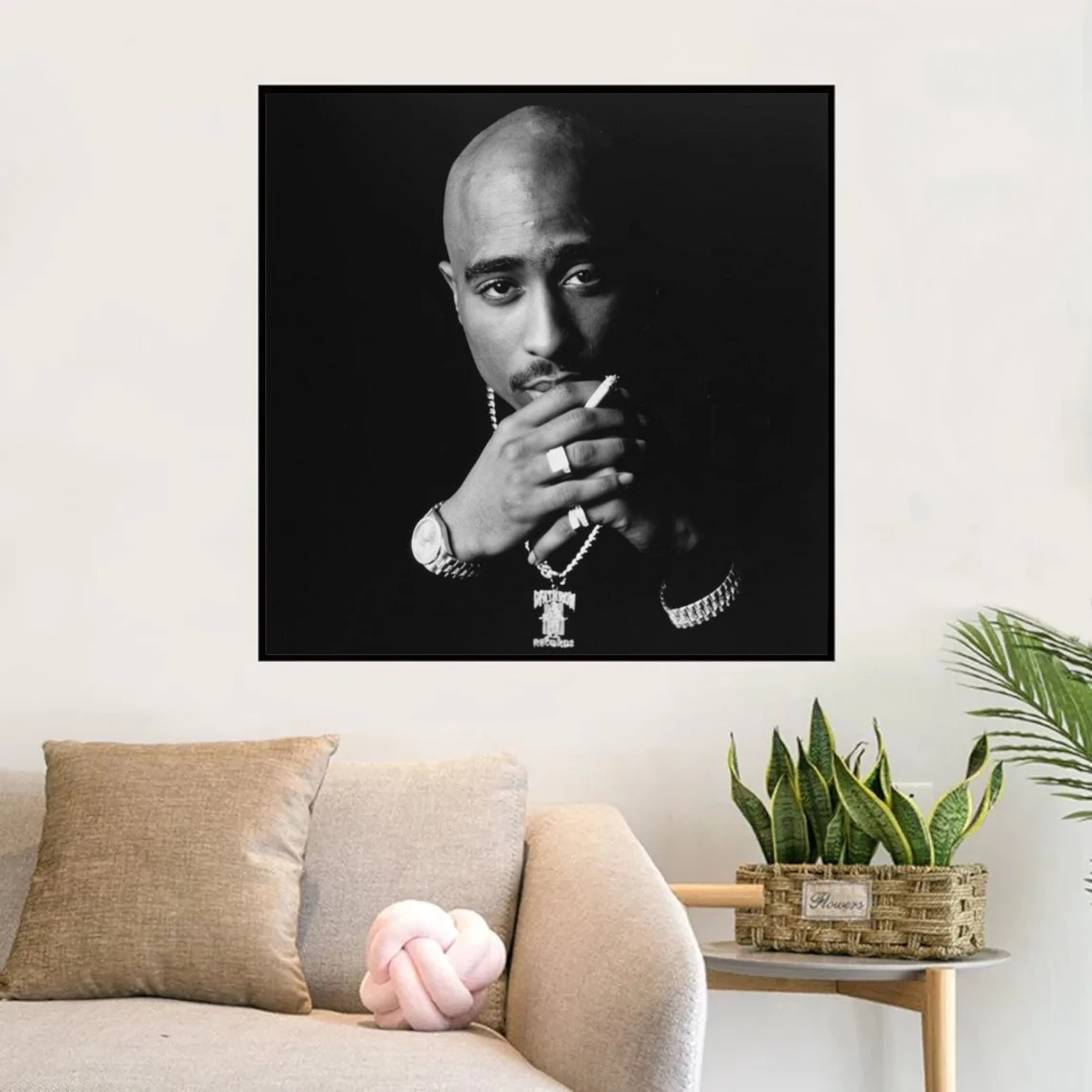 

2Pac Music Album Cover Poster Prints Art Canvas Painting Wall Living Room Home Decor (No Frame)