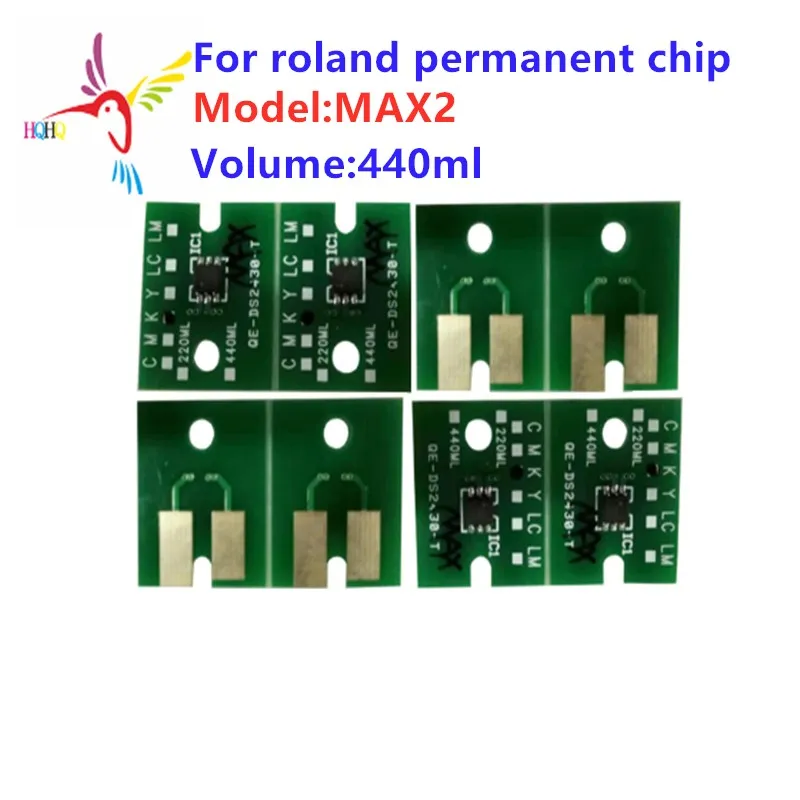 

440ml MAX2 Permanent Chip for Roland XF-640 Printer Compatible Long Time Use For Bulk Printing Ink Cartridges